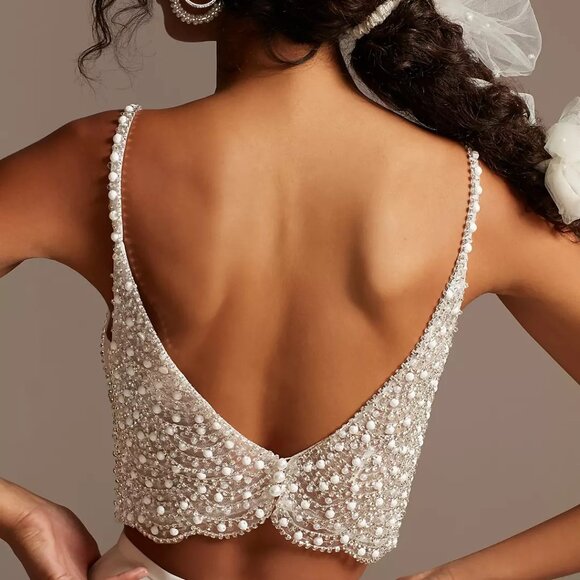 DB Studio Embellished Wedding Top - Picture 2 of 14